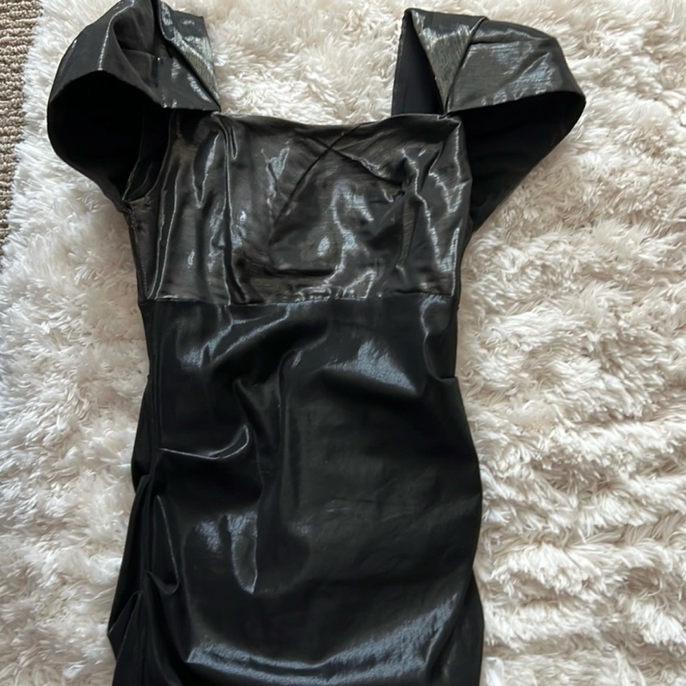 Nicole Miller Black Midi Dress